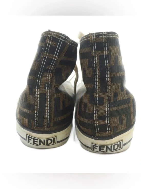 Vintage Fendi Zucca Print High Tops - Picture 4 of 6